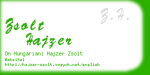 zsolt hajzer business card